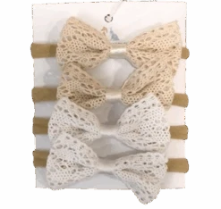 Annie & Charles® Baby Haarband Set Mit Schleife LUCY