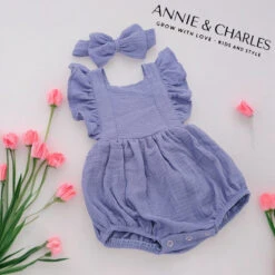 Annie & Charles® Baby Bloomer Mit Haarband Bio-Baumwolle -Annie & Charles 13 12dd1417 7b60 4be2 b7ee c4e63da9a147 Photoroom