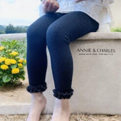 Annie & Charles® Gestrickte Leggings Aus Bio-Baumwolle