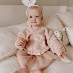 Annie & Charles® Gestrickter Pullover BUNNY