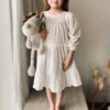 Annie & Charles® Bio Musselin Kleid Mit Rüschen