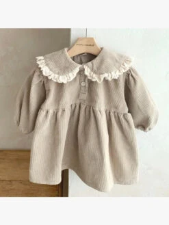 Annie & Charles® Kord Baumwolle Kleid Mit Kragen CLARY