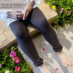Annie & Charles® Gestrickte Leggings Aus Bio-Baumwolle -Annie & Charles 5 422cddd2 2f6d 4262 b5b3 3aa5043c595e Photoroom