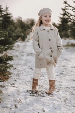 Annie & Charles® Premium Wolle Mantel LEA -Annie & Charles ACJ 12 Kopie